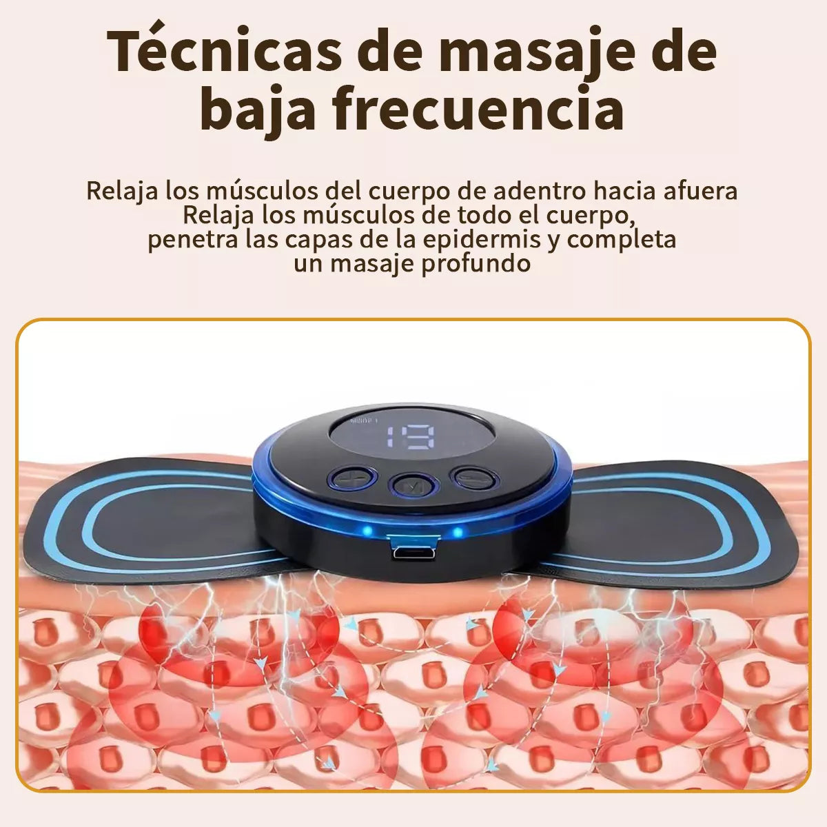 Estimulador Muscular Eléctrico Portátil